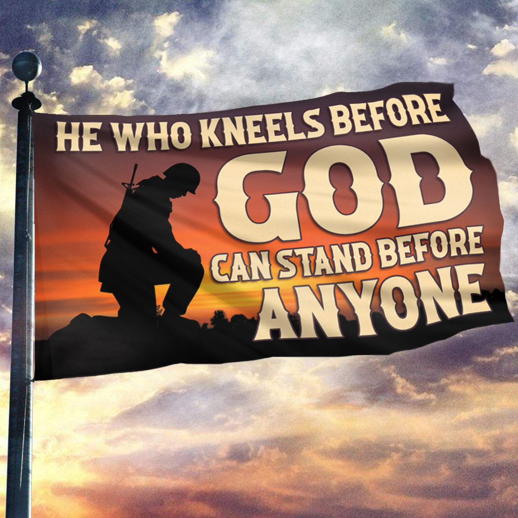 He Who Kneels Before God Flag