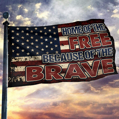 HOME OF THE FREE FLAG