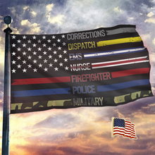 Load image into Gallery viewer, Patriotic Support Appreciation - USA Flag + American Flag Lapel Pin - Bundle