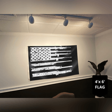 Load image into Gallery viewer, 2nd Amendment American Rifle Flag 3x5 Flag - Black