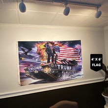 Load image into Gallery viewer, Donald Trump Rare Tank Flag