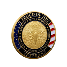 Load image into Gallery viewer, Honoring All Who Served - Veteran Coin (RTL)