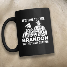 Load image into Gallery viewer, Train Station 11 oz. Black Mug