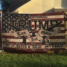 Load image into Gallery viewer, TRUMP 2020 LNO 2nd Amendment Flag