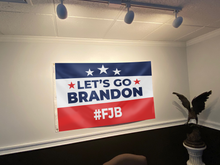 Load image into Gallery viewer, Let's Go Brandon FJB Hashtag Flag - RTL