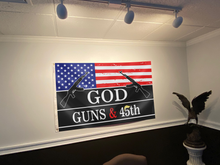 Load image into Gallery viewer, God, Guns and 45th Flag (RTL)