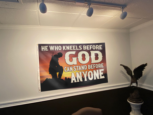 He Who Kneels Before God Flag