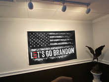 Load image into Gallery viewer, Let&#39;s Go Brandon Black and White USA Flag