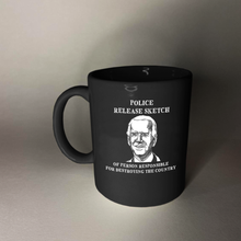 Load image into Gallery viewer, Police Sketch 11 oz. Black Mug