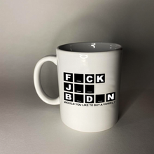 Load image into Gallery viewer, FJB Wheel of Fortune 11 oz. White Mug