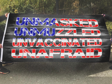 Load image into Gallery viewer, Unmasked, Unmuzzled Flag (RTL)