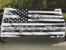 Load image into Gallery viewer, AMERICA HOME OF THE FREE B&amp;W FLAG