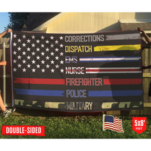 Load image into Gallery viewer, Patriotic Support Appreciation - USA Flag + American Flag Lapel Pin - Bundle