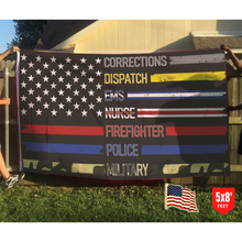 Load image into Gallery viewer, Patriotic Support Appreciation - USA Flag + American Flag Lapel Pin - Bundle