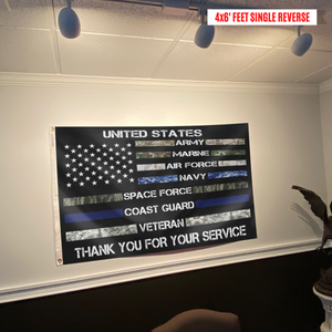 United States Thank You For Your Service Appreciation Flag