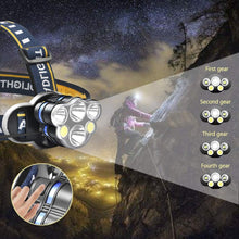 Load image into Gallery viewer, Rechargeable Headlamp LED  - Waterproof Headlamp
