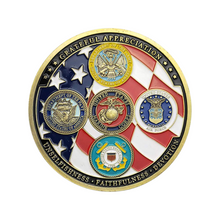 Load image into Gallery viewer, Thank You For Your Service - USA Eagle Veteran Coin (RTL)