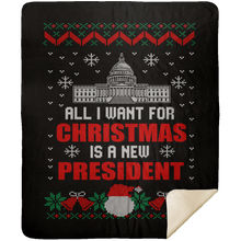 Load image into Gallery viewer, All I Want For Christmas Premium Mink Sherpa Blanket 1