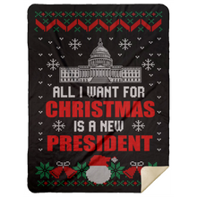 Load image into Gallery viewer, All I Want For Christmas Premium Mink Sherpa Blanket 1