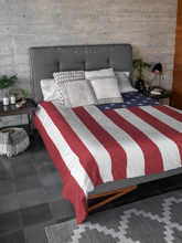 Load image into Gallery viewer, USA Flag Premium Mink Sherpa Blanket