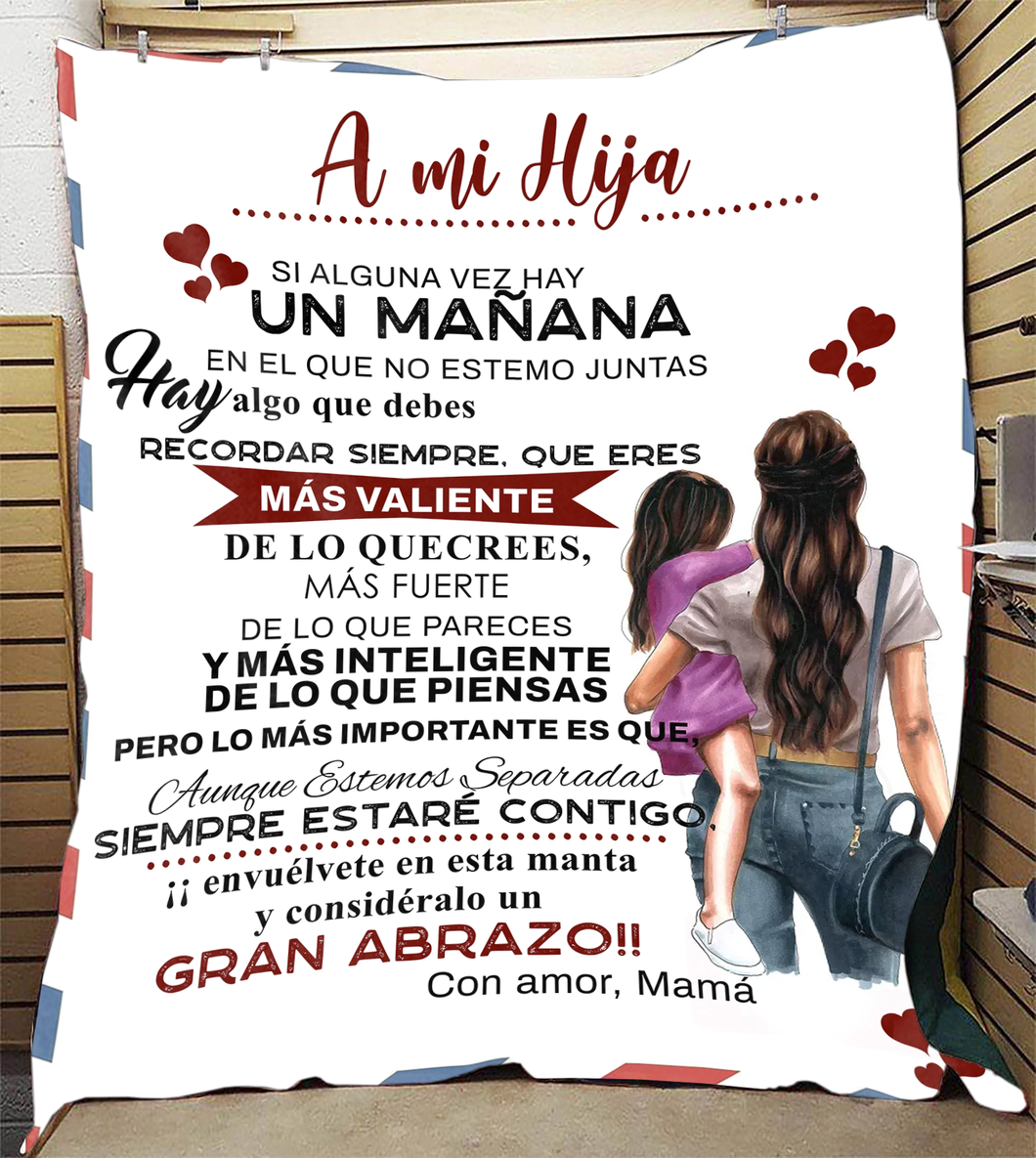 A Mi Hija | Más Valiente Blanket