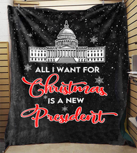 Load image into Gallery viewer, All I Want For Christmas Premium Mink Sherpa Blanket 4