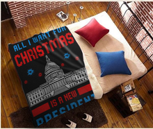 Load image into Gallery viewer, All I Want For Christmas Premium Mink Sherpa Blanket 2