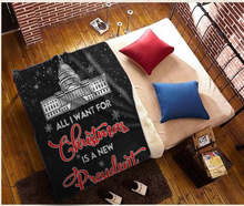 Load image into Gallery viewer, All I Want For Christmas Premium Mink Sherpa Blanket 4