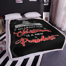 Load image into Gallery viewer, All I Want For Christmas Premium Mink Sherpa Blanket 4