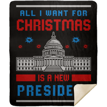 Load image into Gallery viewer, All I Want For Christmas Premium Mink Sherpa Blanket 2