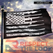 Load image into Gallery viewer, 2nd Amendment American Rifle Flag 3x5 Flag - Black