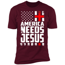 Load image into Gallery viewer, America Needs Jesus T-shirt