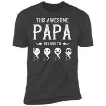 Load image into Gallery viewer, This Awesome Papa Belong To Personalized T-shirt