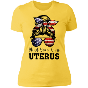 Mind Your Own Uterus Boyfriend T-Shirt