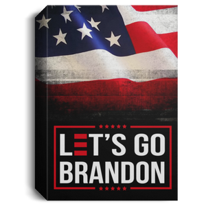 Let's Go Brandon USA Deluxe Portrait Canvas 1.5in Frame