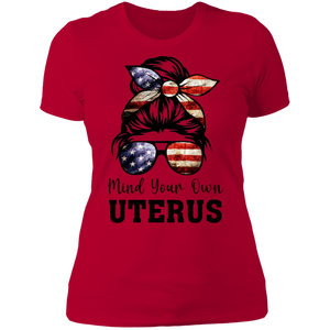 Mind Your Own Uterus Boyfriend T-Shirt