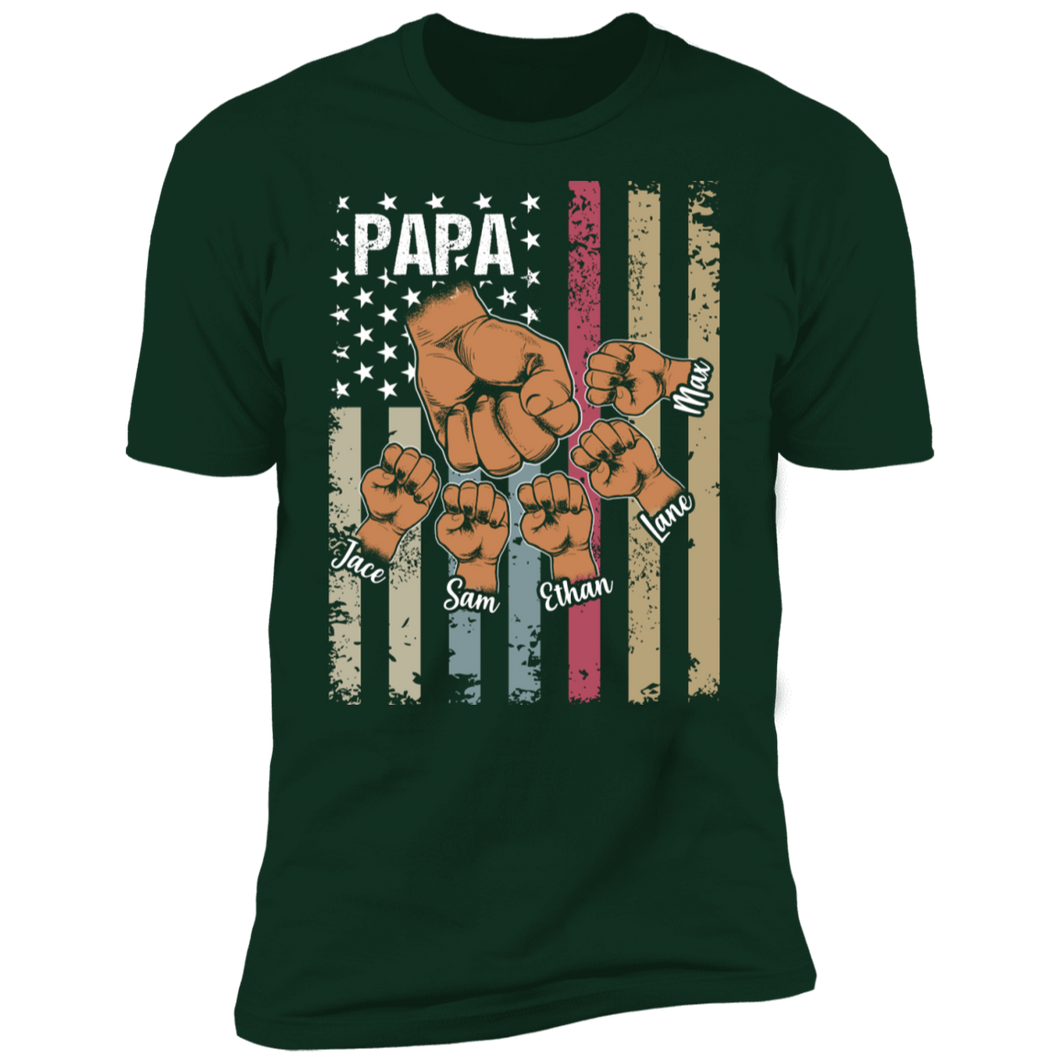 Personalized Papa T-shirt