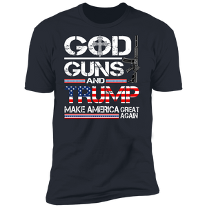 GOD Guns and Trump MAGA T-Shirt