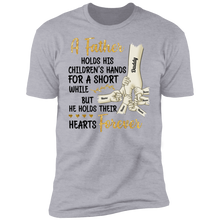 Load image into Gallery viewer, Father Holds His Children&#39;s Hands Personalized T-shirt