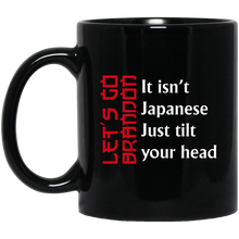 Load image into Gallery viewer, LGB Japanese Tilt 11 oz. Black Mug