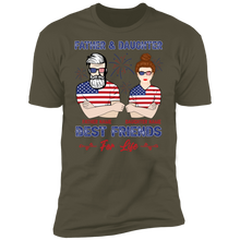Load image into Gallery viewer, Father And Daughter Best Friends Personalized T-shirt