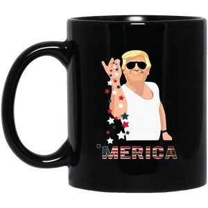 'MERICA 11 oz. Black Mug