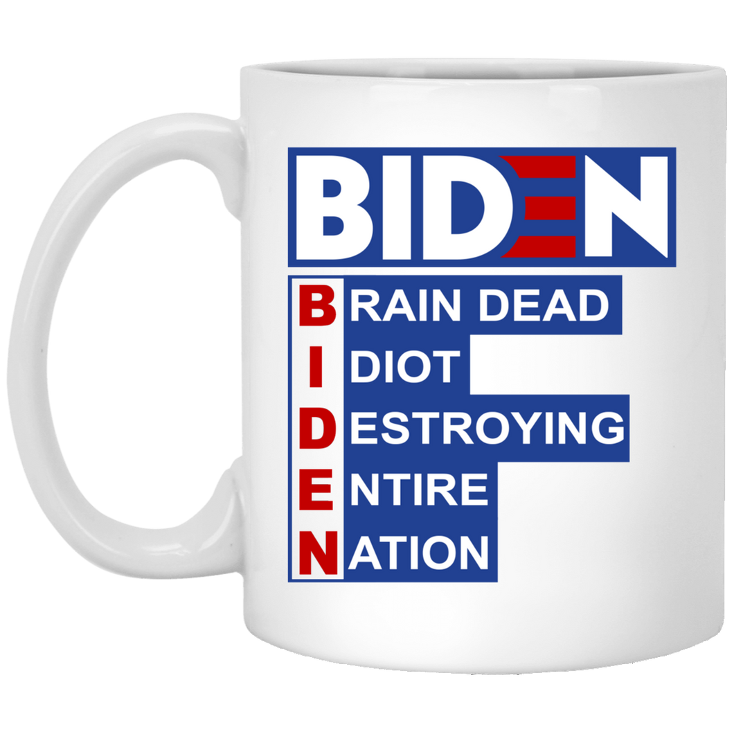 Biden Meaning 11 oz. White Mug