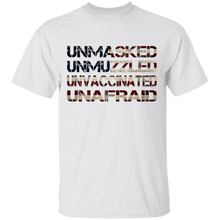 Load image into Gallery viewer, Unmasked, Unmuzzled, Unvaccinated, Unafraid Apparel