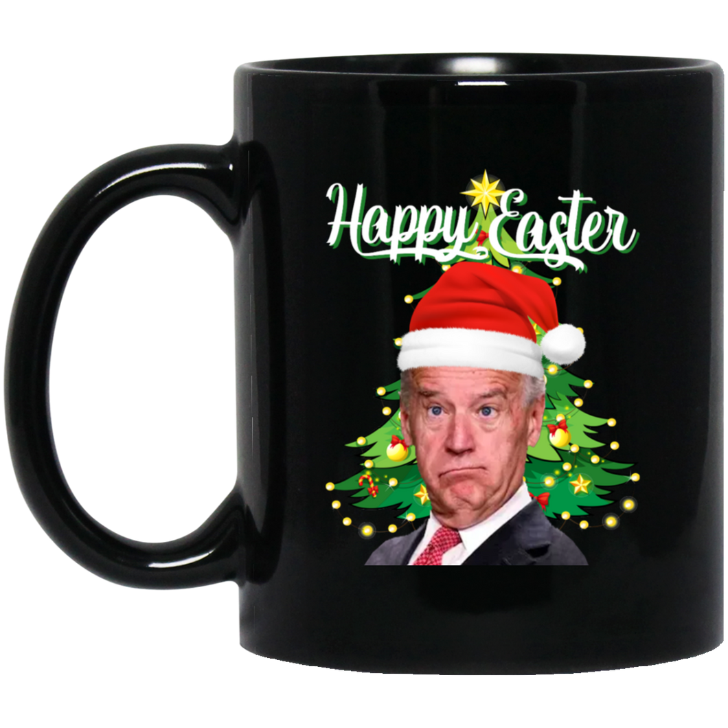 Happy Easter 11 oz. Black Mug