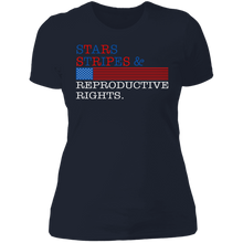 Load image into Gallery viewer, Stars Stripes &amp; Reproductive Rights Boyfriend T-Shirt