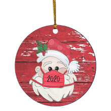 Load image into Gallery viewer, Santa Wearing Mask Ornament