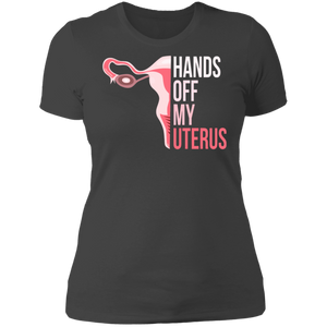 Hands Off My Uterus Boyfriend T-Shirt