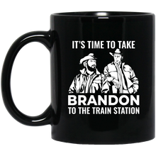 Load image into Gallery viewer, Train Station 11 oz. Black Mug