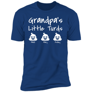 Grandpa's Little Turds Personalized T-shirt